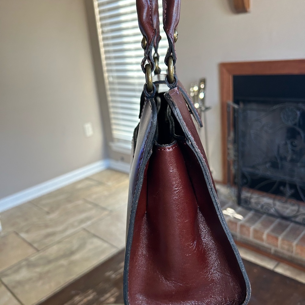 Patricia Nash Rienzo satchel shoulder bag purse leather - Picture 9 of 11